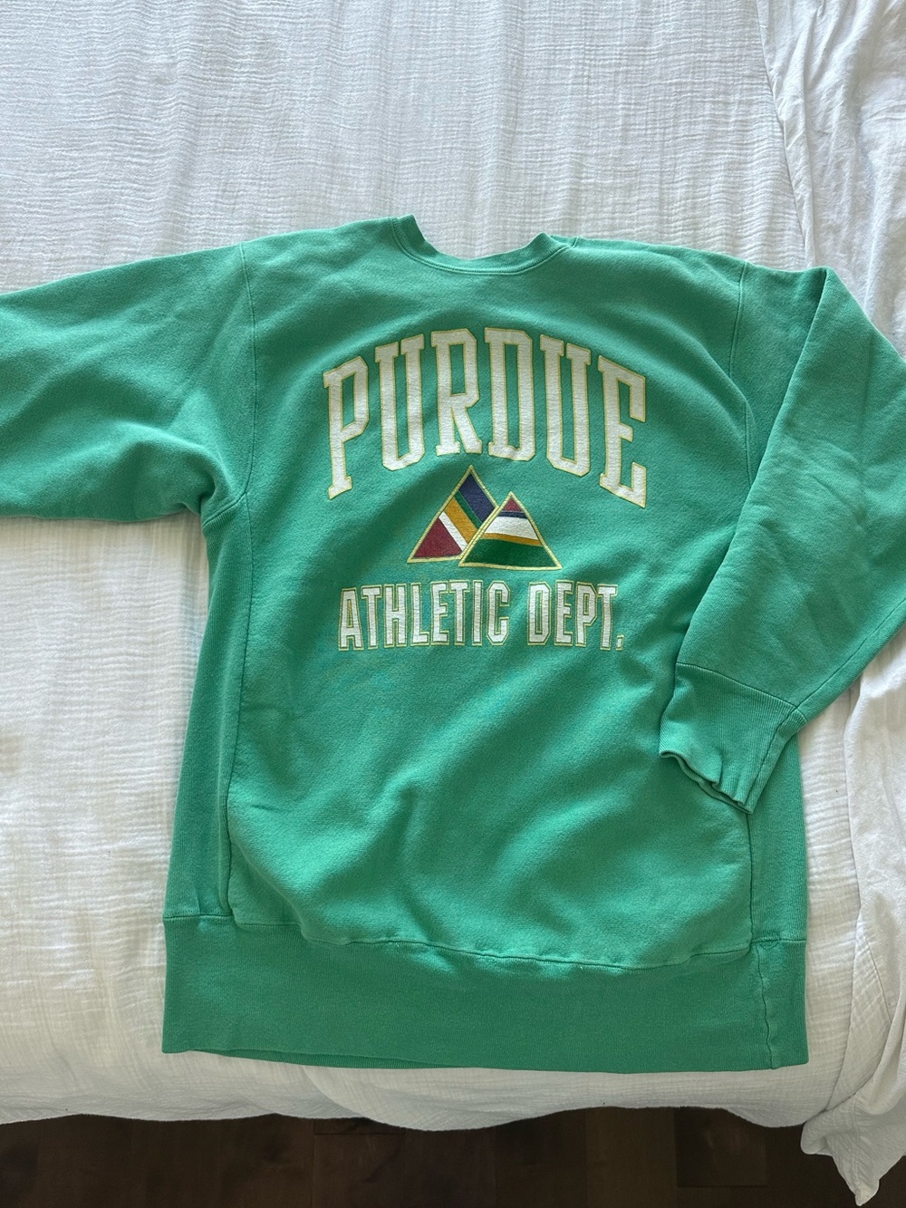 Vintage Purdue Athletic Dept. Green Crewneck Sweatshirt